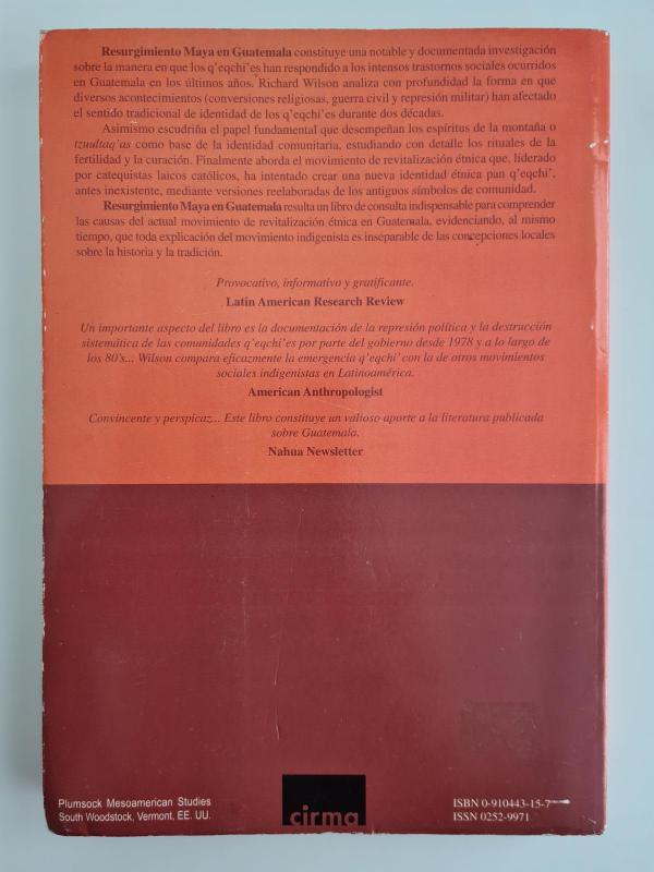 Resurgimiento Maya en Guatemala: experiencias Q’eqchi’es - Richard Wilson, knyga 3