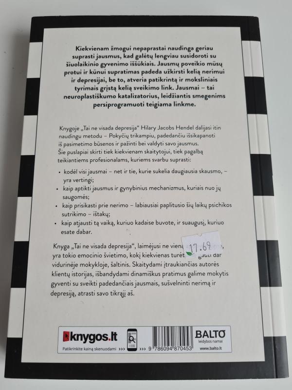 Tai ne visada depresija - hilary jacobs hendel, knyga 3