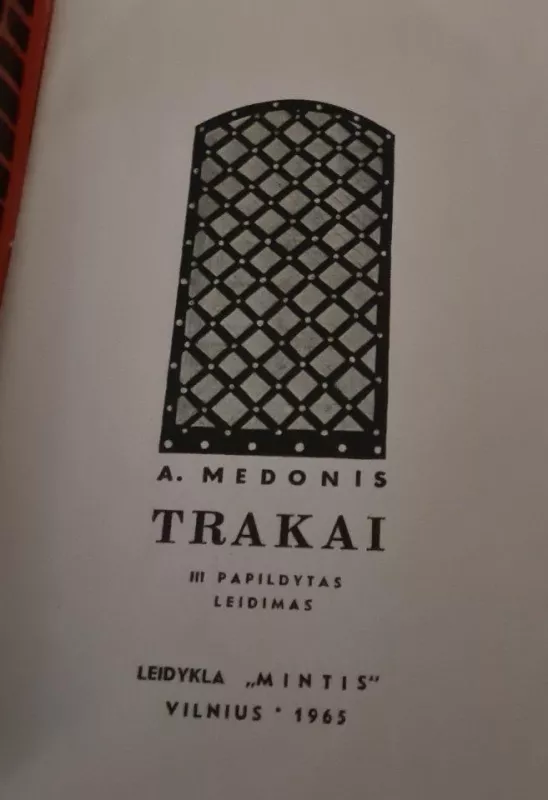 Trakai - A. Medonis, knyga 3