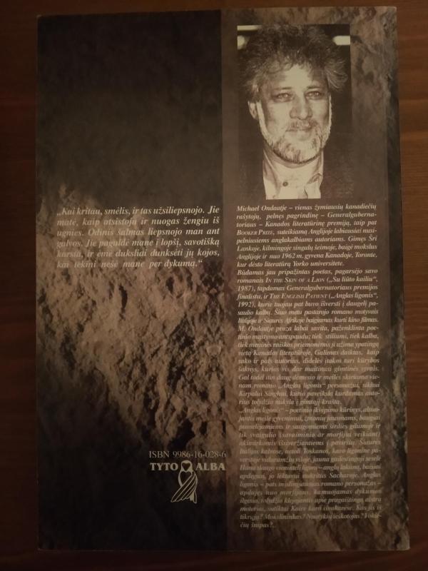 Anglas ligonis - Michael Ondaatje, knyga 2