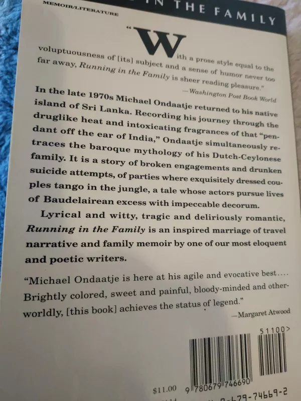 Running in the Family - Michael Ondaatje, knyga 5