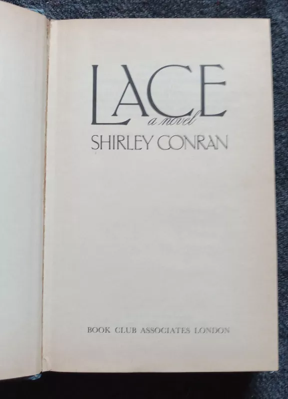 Lace - Shirley Conran, knyga 3