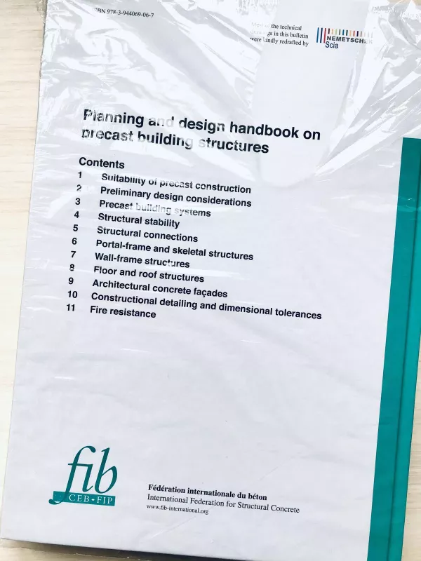 Planning and design handbook on precast building structures - FIB - Féd. Int. du Béton, knyga