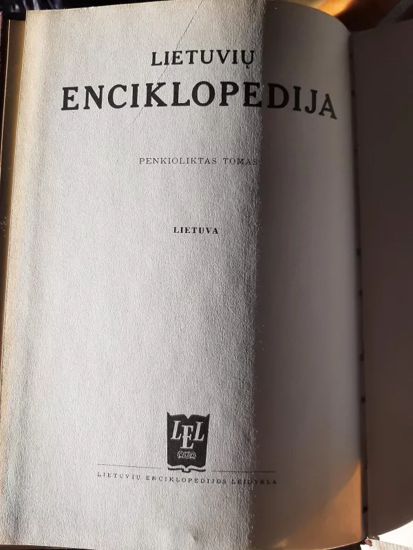 Lietuva. Lietuvių enciklopedija - Autorių Kolektyvas, knyga 4