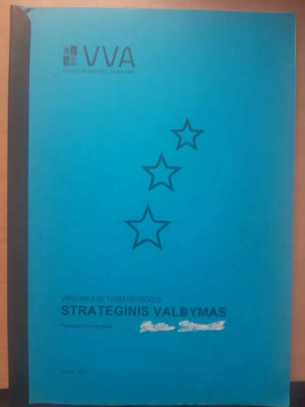 Strateginis valdymas - Virginijus Tamaševičius, knyga