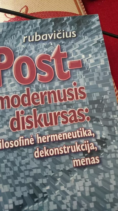 postmodernusis diskuras - Vytautas Rubavičius, knyga