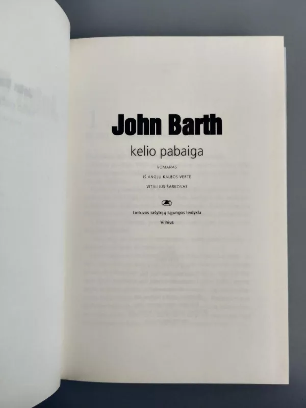 Kelio pabaiga - John Barth, knyga