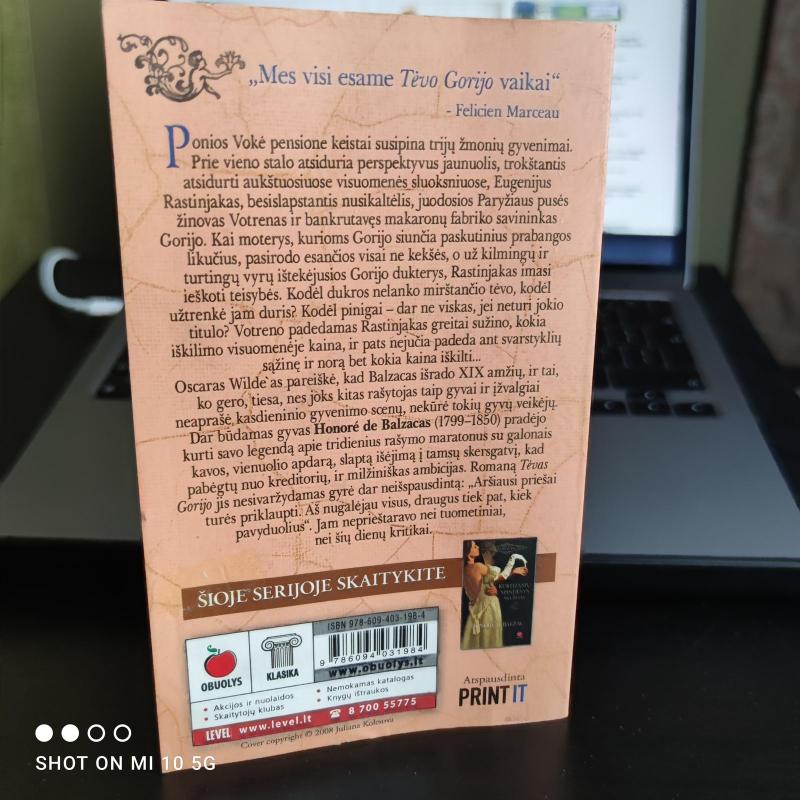 Tėvas Gorijo - Onorė Balzakas, knyga 3