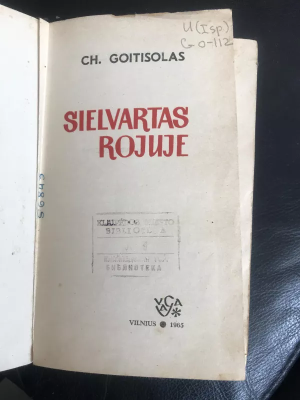 Sielvartas Rojuje - Ch. Goitisolas, knyga