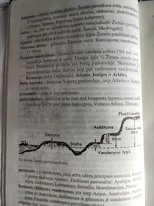 Geografijos pagrindų santrauka 6 klasei - L. Lukoševičius, R.  Šinkūnas, knyga 5