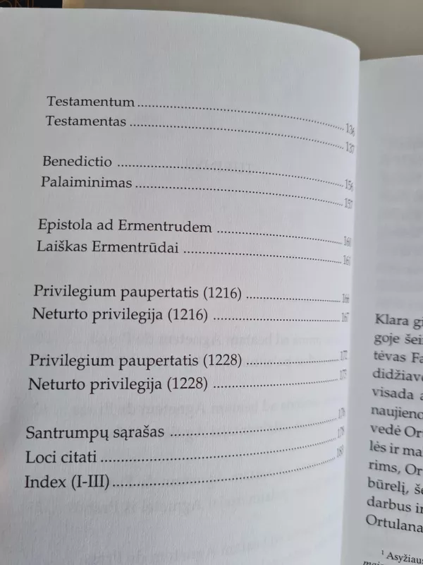 Laiškai, Regula ir Testamentas: lotynų ir lietuvių kalbomis -  Klara Asyžietė, knyga 3