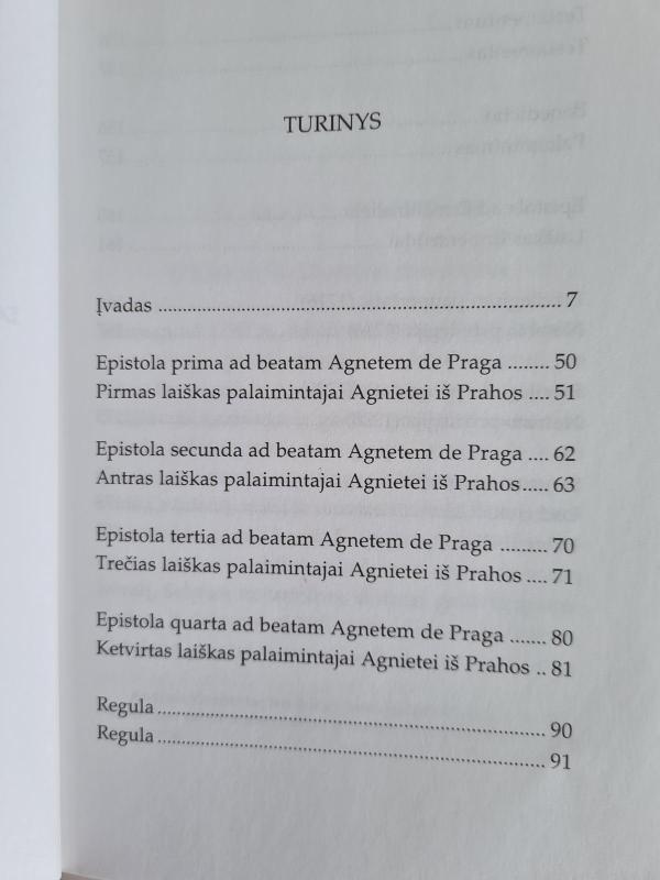 Laiškai, Regula ir Testamentas: lotynų ir lietuvių kalbomis -  Klara Asyžietė, knyga 4