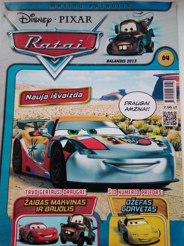 Mašinų pasaulis.Ratai 2013 Nr 4 - Walt Disney, knyga 3