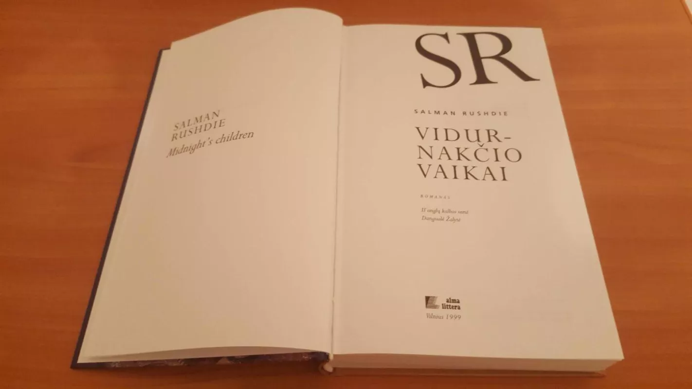 Vidurnakčio vaikai - Salman Rushdie, knyga