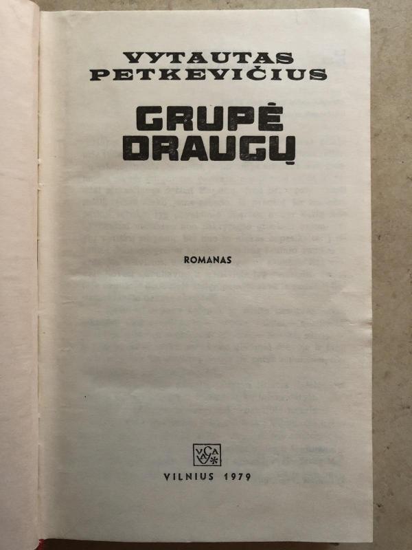Grupė draugų - Vytautas Petkevičius, knyga 2