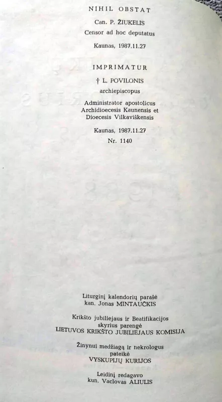 Katalikų kalendorius. Žinynas. 1998 - Autorių Kolektyvas, knyga 4