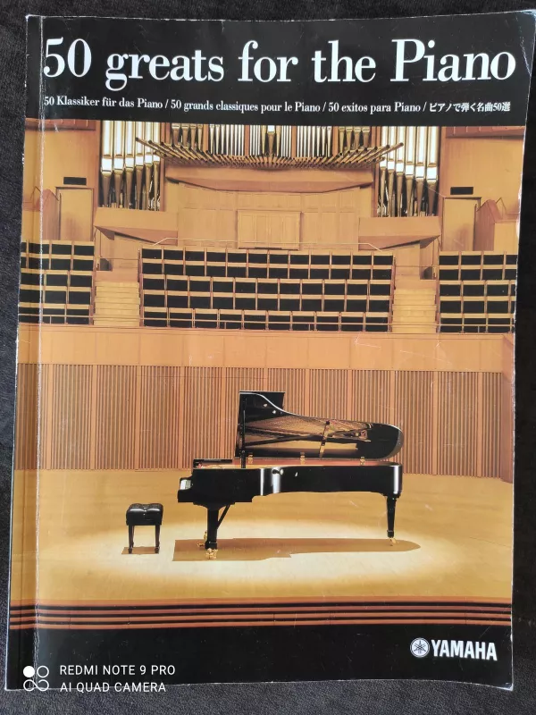50 greats for the Piano - Autorių Kolektyvas, knyga