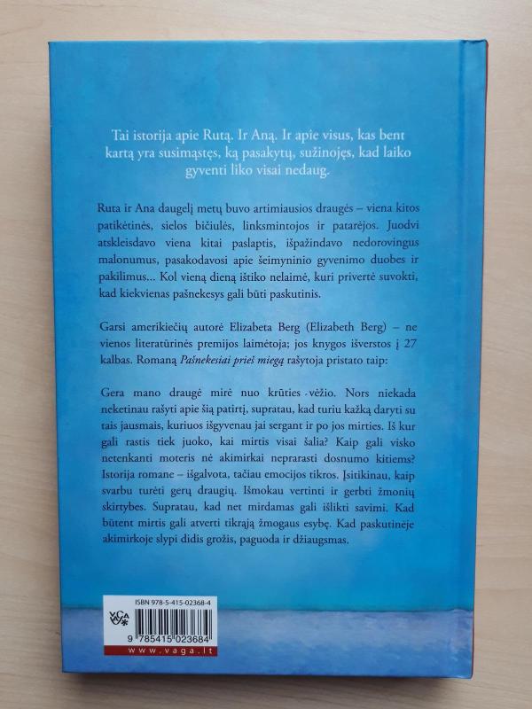 Pašnekesiai prieš miegą - Elizabeth Berg, knyga 3