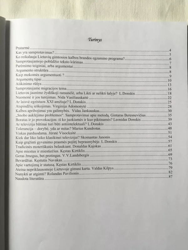 Samprotaujamojo teksto rašymas: teorija ir praktika - Birutė Kuklierienė, knyga 3