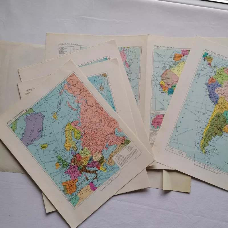 Pasaulio žemėlapių rinkinys - Autorių Kolektyvas, knyga