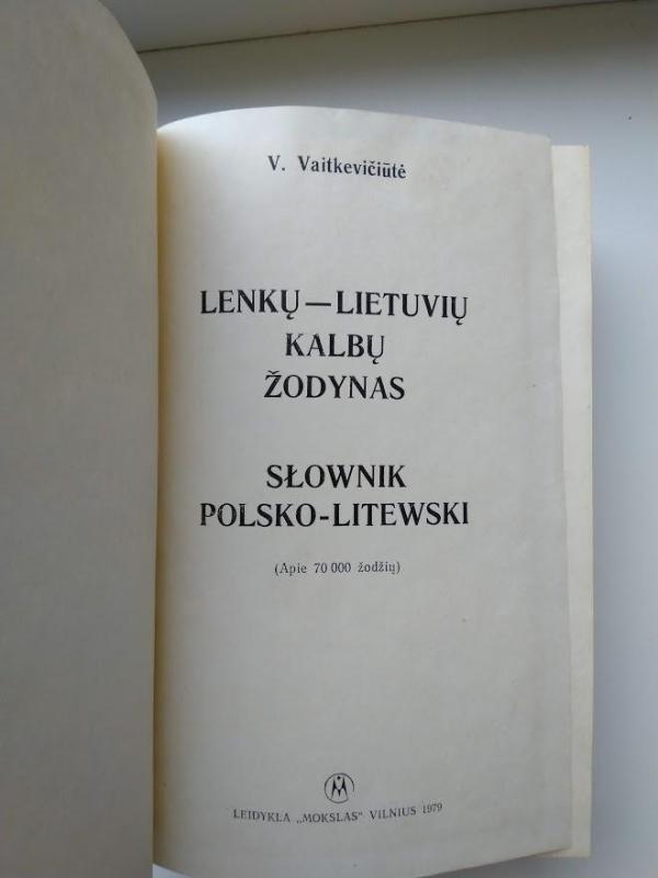 Lenkų-lietuvių kalbų žodynas - V. Vaitkevičiūtė, knyga 2