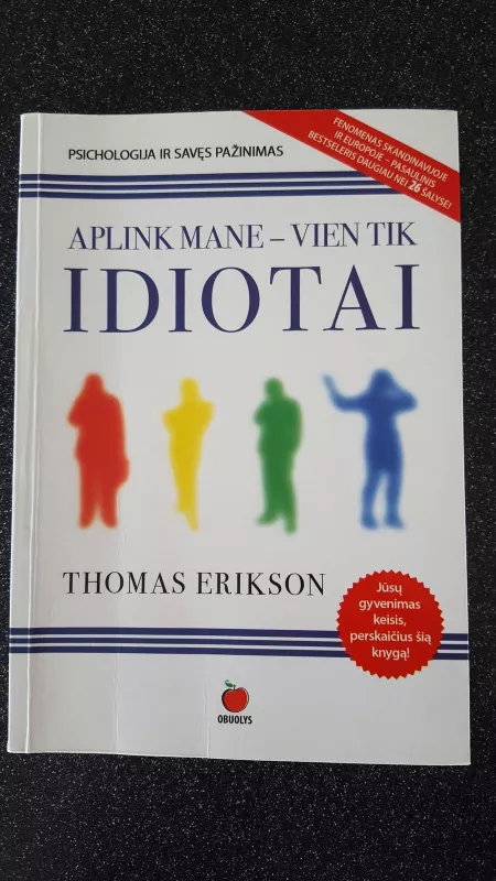 APLINK MANE - VIEN TIK IDIOTAI - Thomas Erikson, knyga