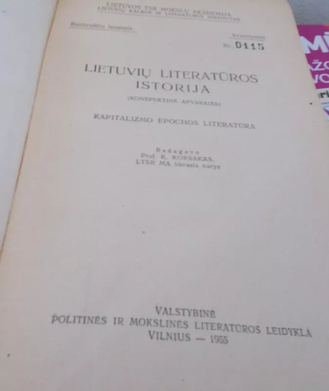 Lietuvių literatūros istorija - Autorių Kolektyvas, knyga
