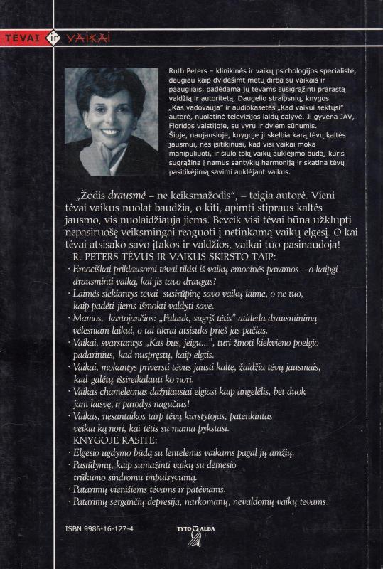 Nebijokite drausminti vaikų - Ruth Peters, knyga 3