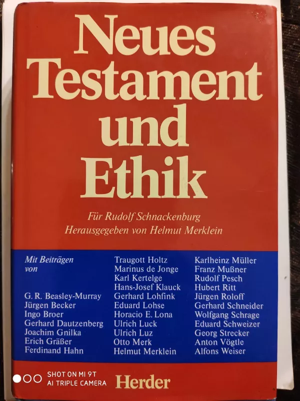 Neues Testament und Ethik (Naujasis Testamentas ir etika) - Autorių Kolektyvas, knyga