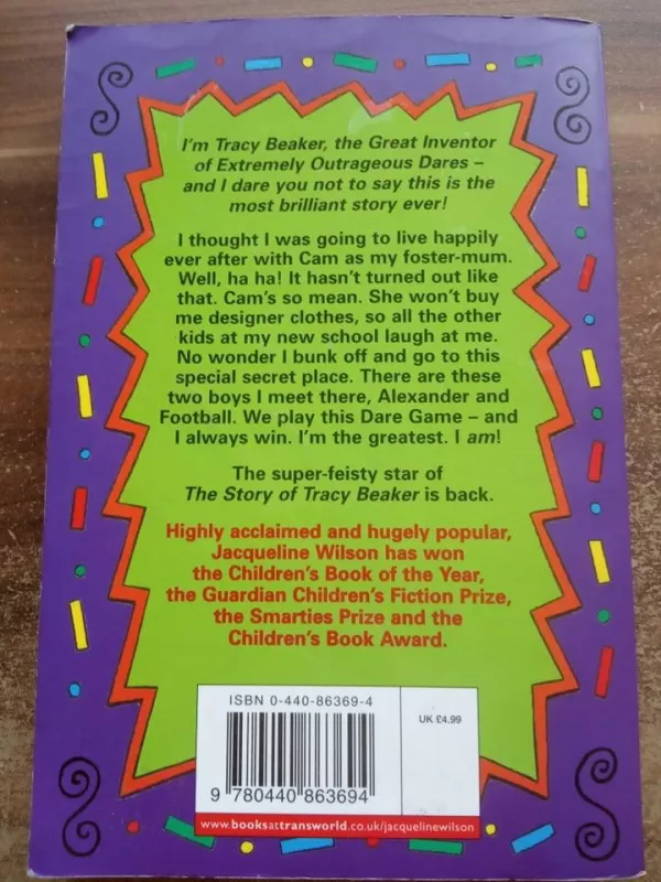 The Dare Game: Tracy Beaker is back! - Jacqueline Wilson, knyga