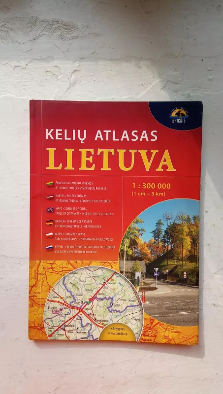 Kelių atlasas Lietuva - Marius Čeponis, knyga