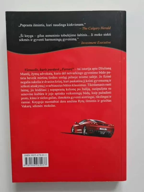 Vienuolis, kuris pardavė "Ferrari" - Robin Sharma, knyga 3