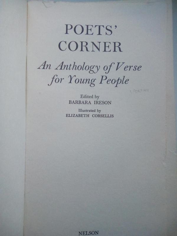Poets' corner An Antology for young people - Barbara Ireson, knyga 2