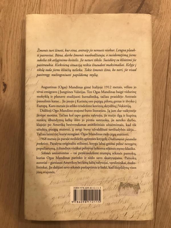 Sėkmės universitetas - Og Mandino, knyga 2