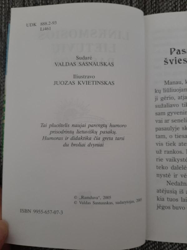 Linksmosios lietuvių pasakos - Valdas Sasnauskas, knyga 3