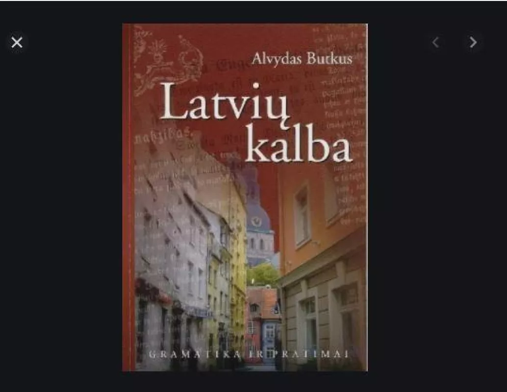 Latvių kalba - Alvydas Butkus, knyga