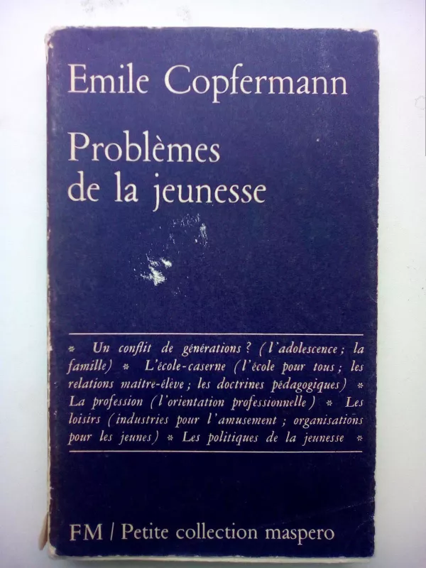 Problèmes de la jeunesse - Emile Copfermann, knyga