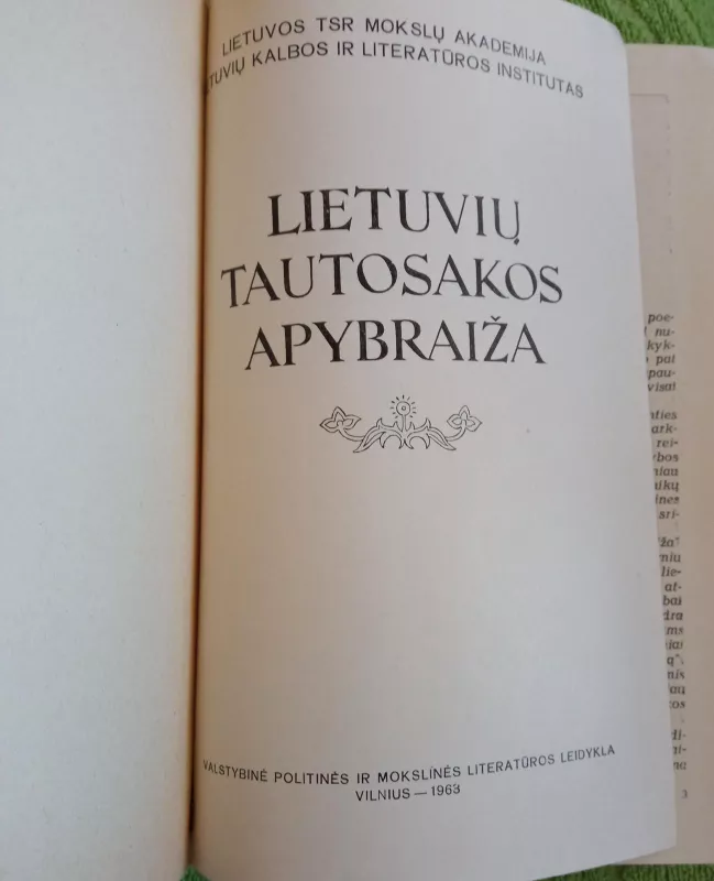 Lietuvių tautosakos apybraiža - Autorių Kolektyvas, knyga 3