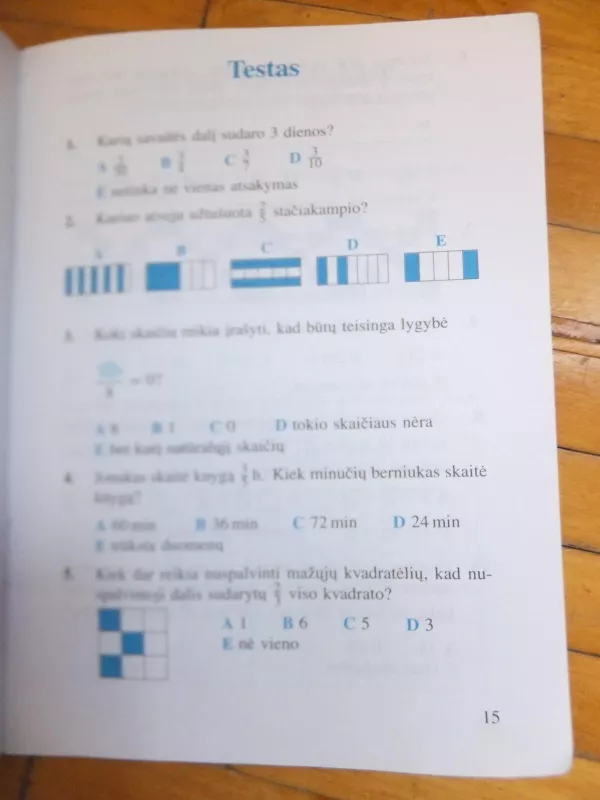 Matematika ir pasaulis. Pratybų sąsiuvinis V klasei (C) - Viktorija Sičiūnienė, Marytė  Stričkienė, knyga 4