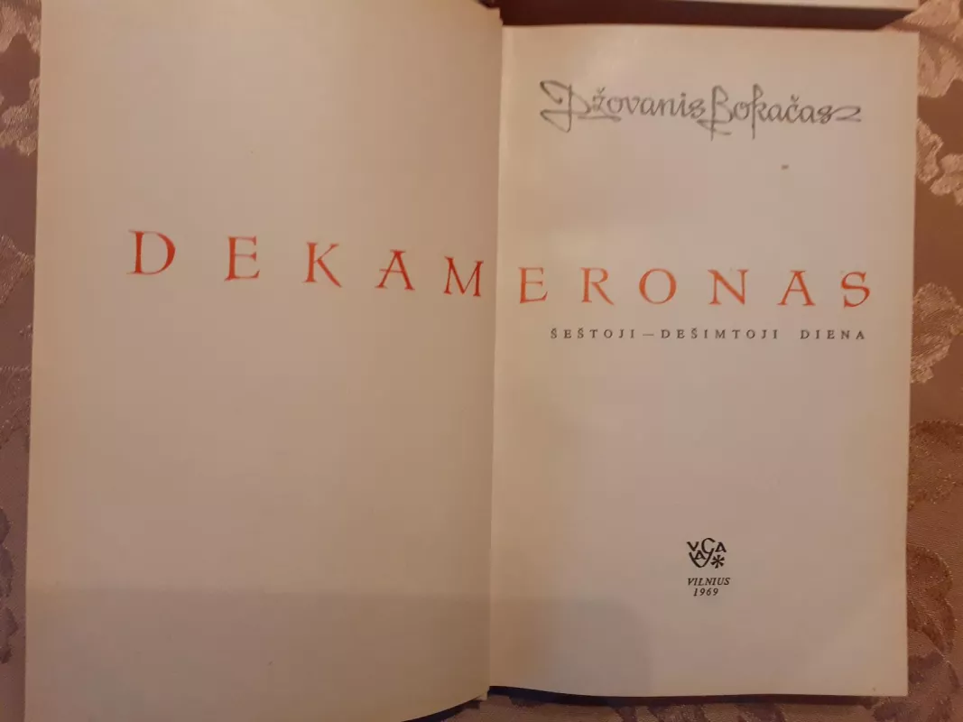 Dekameronas (2 tomai) - Džovanis Bokačas, knyga