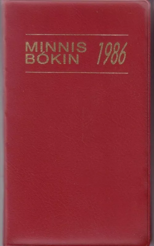 Minnisbókin 1986 - Autorių Kolektyvas, knyga 2
