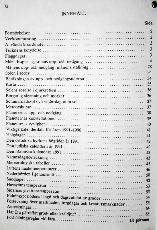 Almanack för året 1991 - Autorių Kolektyvas, knyga 3