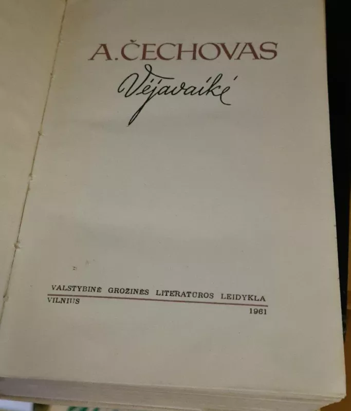 Vėjavaikė: 1889-1892  - Antonas Čechovas, knyga