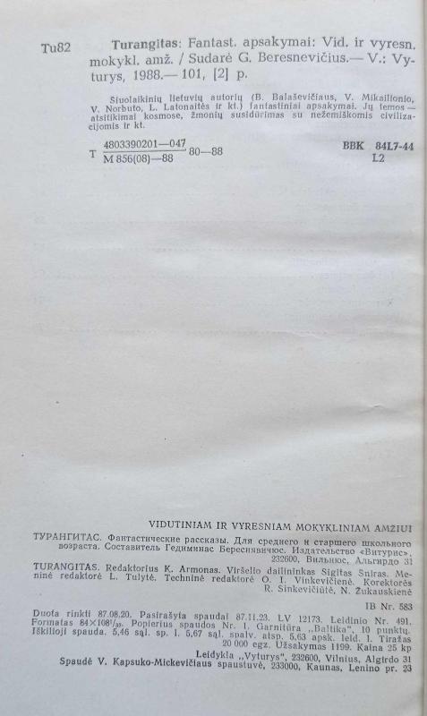 Turangitas - Gediminas Beresnevičius, knyga 4