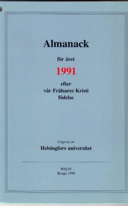 Almanack för året 1991 - Autorių Kolektyvas, knyga 2