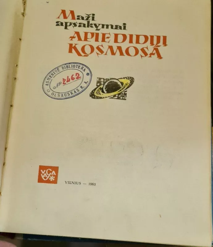 Maži apsakymai apie didįjį kosmosą - M. Arlazorovas, knyga