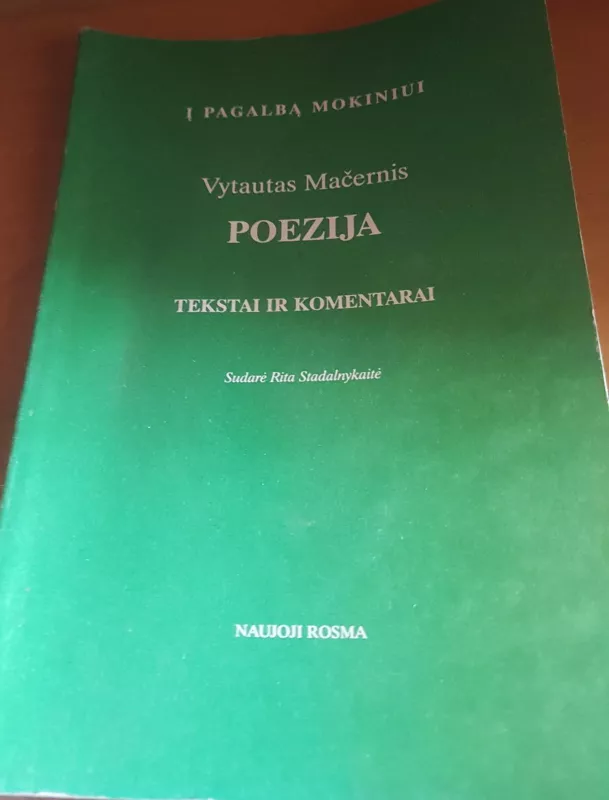 Poezija - Vytautas Mačernis, knyga
