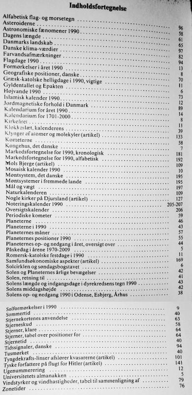 Københavns Universitets Almanak Skriv- og Rejse-Kalender 1990 - Lilian Noval, knyga 6