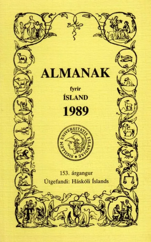 Almanak fyrir Ísland 1989 - Þorsteinn Sœmundsson, knyga 2