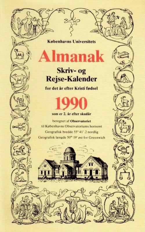 Københavns Universitets Almanak Skriv- og Rejse-Kalender 1990 - Lilian Noval, knyga 2